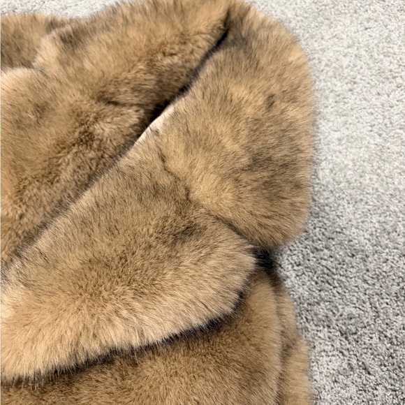 Luxurious Brown Faux Fur Coat - Picture 2 of 2
